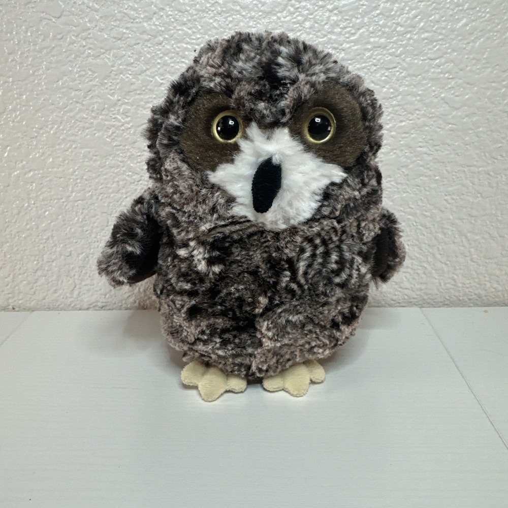 Douglas Cuddle Toys Shrill Saw-Whet Owl Stuffed Toy 7"‎